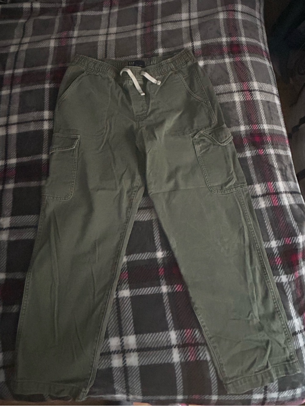 GAP Cargo Easy Jean Pull On Green Large - Picture 6 of 9